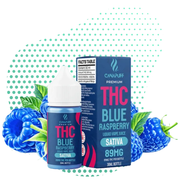 Thc liquid 89mg blue raspberry